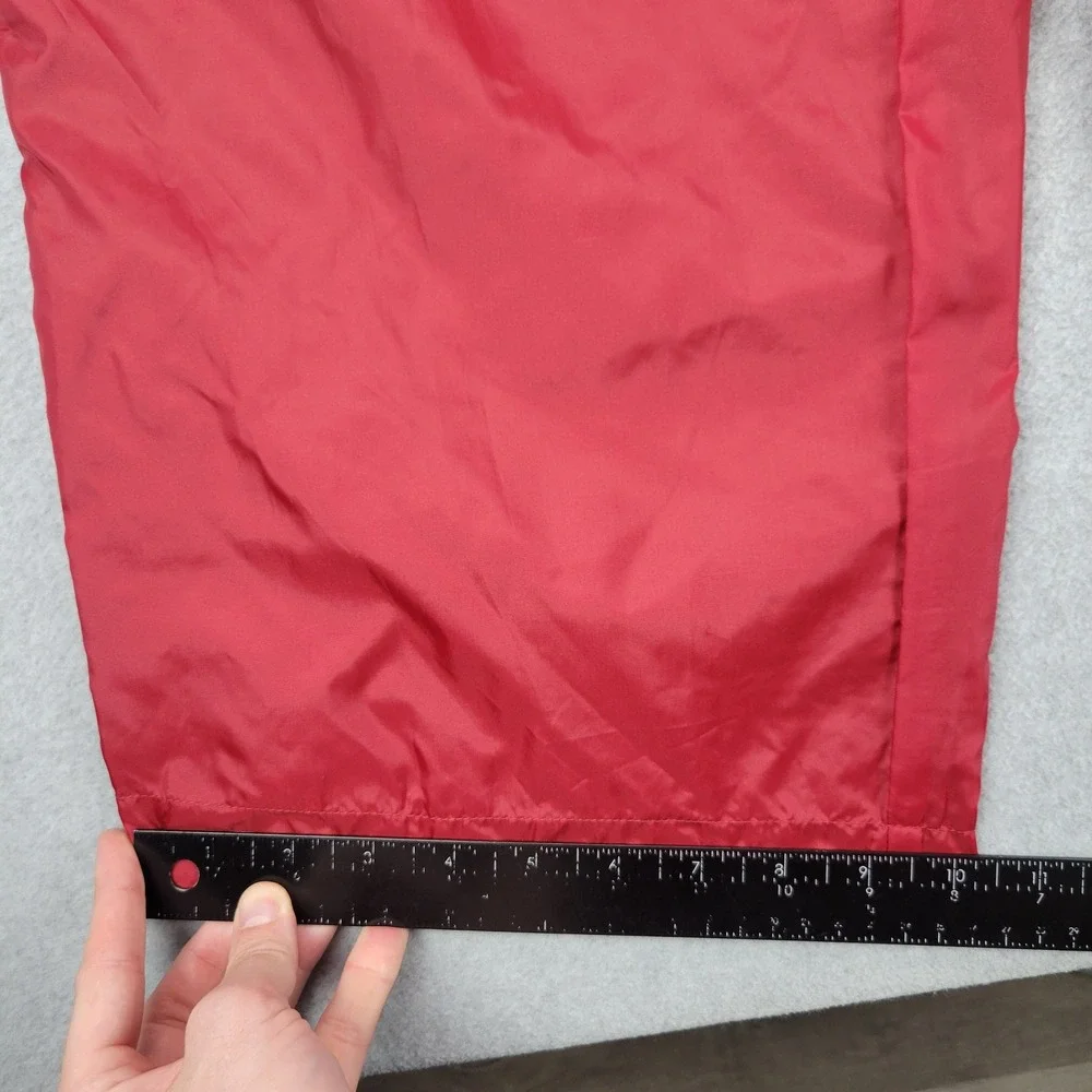 Starter Track Pants Mens L Grey Red Reversible Y2K Nylon Windbreaker Wide Leg